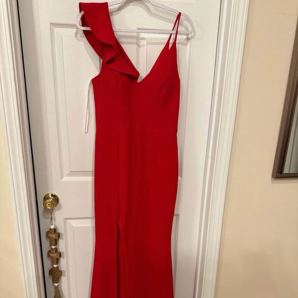 Elegant Red Evening Gown